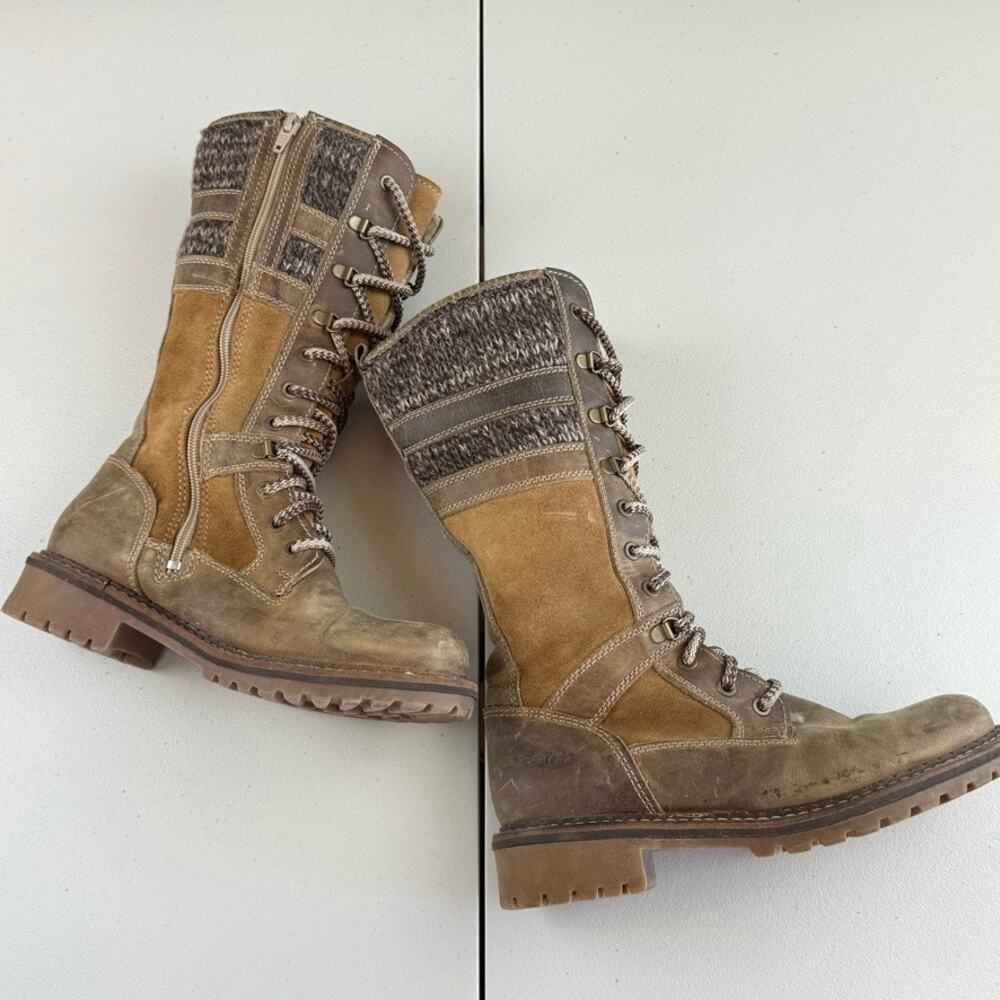 Bos. & Co. Brown Tan Heeled Boots - Picture 4 of 10